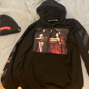 OFF-WHITE Caravaggio Diag Sleeve Hoodie